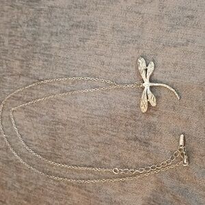 .925 Silver Dragonfly Pendant on 26" Chain